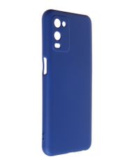 Чехол DF для Oppo A54 4G с микрофиброй Silicone Blue oOriginal-12 (853182)