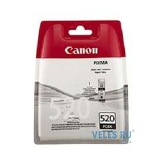 Canon PGI-520BK 2932B012 Картридж для Canon PIXMA iP3600/4600/MP540/620, Черный, 2*19 мл, 2 шт. в уп-ке (4856)