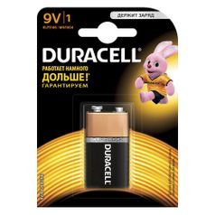 9V Батарейка Duracell Basic 6LR61/6LF22/6LP3146 MN1604, 1 шт. (528036)