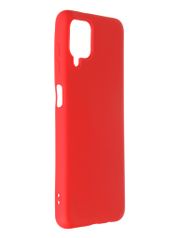 Чехол DF для Samsung Galaxy M12 (4G) с микрофиброй Silicone Red sOriginal-24 (823266)