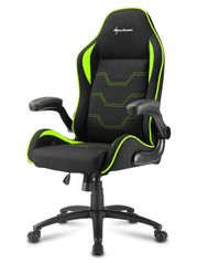 Компьютерное кресло Sharkoon Elbrus 1 Black-Green (854149)