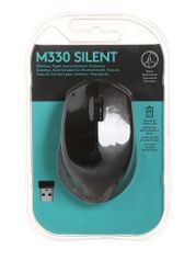 Мышь Logitech M330 Silent Plus Black 910-004909 Выгодный набор + серт. 200Р!!! (865645)