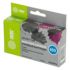 Картридж Cactus CS-CZ111AE, №655, пурпурный / CS-CZ111AE (807160)