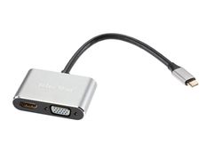 Док-станция Telecom USB-Type-C - HDMI / USB3.0 / PD / VGA Alum Grey TUC055 (781284)