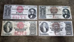Качественные копии банкнот США c В/З Серебряный доллар 1878-1880 год. супер скидки!!!  