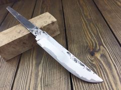 Клинок ручной ковки № 35 из ламинированной дамаской стали для изготовления ножа