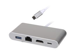 Хаб USB Palmexx 4в1 USB-C - HDMI+USB 3.0+USB-C+LAN PX/HUB-036 (784046)