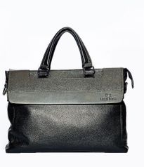 Мужская сумка портфель Lare Boss 135 большая натуральная кожа черный (4223)