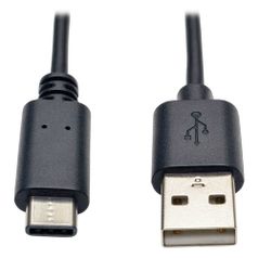 Кабель Tripp Lite U038-003, USB Type-C (m) - USB (m), 0.9м, черный (1201208)