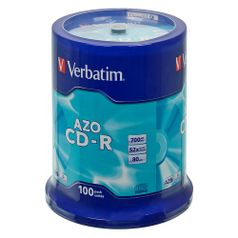 Оптический диск CD-R VERBATIM 700Мб 52x, 100шт., cake box [43430] (50620)