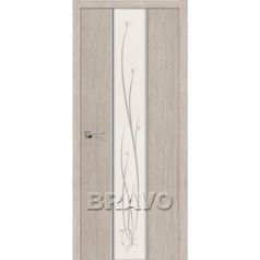Дверь межкомнатная Глейс-2 Twig 3D Cappuccino Series (20533)