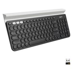 Клавиатура Logitech Multi-Device K780, USB, беспроводная, черный + белый [920-008043] (388067)