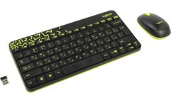 Набор Logitech MK240 Nano Black-Yellow USB (397689)