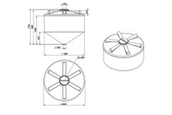 Емкость конусообразная ФМ 3000л