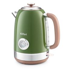 Чайник электрический KitFort KT-6110, 2200Вт, зеленый (1409328)