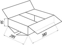 Гофроящик № 12 белый, Т-25, профиль В (24)