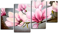 Модульная картина "Нежные цветы" (108240005)