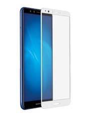 Аксессуар Защитное стекло Media Gadget для Huawei Y9 2018 3D Full Cover Glass White Frame MG3DGHY918WT (573728)