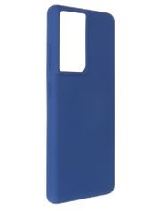 Чехол Pero для Samsung Galaxy S21 Ultra Liquid Silicone Blue PCLS-0038-BL (854703)