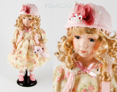 Кукла коллекционная Лика, фарфор 41см  (31245)
