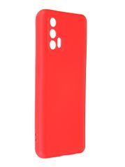 Чехол DF для Realme GT (5G) Silicone Red rmOriginal-15 (866228)