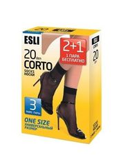 Женские носки Esli Corto 20 den (2+1=3 пары) (50179290)
