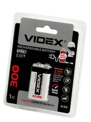 Аккумулятор Videx 6HR61 300 mAh Ni-MH 1BL VID-6HR61-300 (594630)
