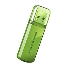 Флешка USB Silicon Power Helios 101 32ГБ, USB2.0, зеленый [sp032gbuf2101v1n] (660025)