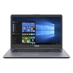 Ноутбук ASUS VivoBook X705UB-GC265T, 17.3", IPS, Intel Pentium 4417U 2.3ГГц, 4Гб, 1000Гб, nVidia GeForce Mx110 - 2048 Мб, Windows 10, 90NB0IG2-M03510, серый (1142819)