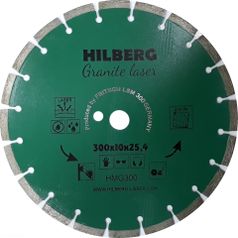 Диск алмазный отрезной 300 мм посадочное 25,4/12 мм Hilberg Granite Laser HMG300 (2176103406)