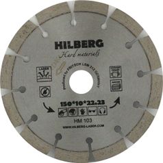 Диск алмазный отрезной 150 мм посадочное 22,23 мм Hilberg серия Hard Materials Laser Лазер HM103 (1159426606)
