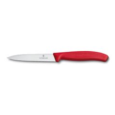 Нож кухонный Victorinox Swiss Classic (6.7731) стальной разделочный для овощей лезв.100мм серрейт. з (1415063)