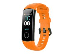 Aксессуар Ремешок DF для Honor Band 4/5 Silicone Orange hwClassicband-02 (742787)