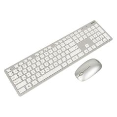 Комплект (клавиатура+мышь) ASUS W5000, USB, беспроводной, белый [90xb0430-bkm0y0] (473702)