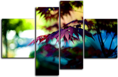 Модульная картина "Листья рябины" (107368092)