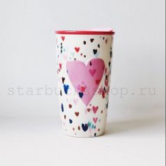 Керамический тамблер STARBUCKS™ Spring Hearts 355 ml (238)