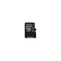 Карта памяти microSDXC UHS-I U1 KINGSTON Canvas Select 256 ГБ, 80 МБ/с, Class 10, SDCS/256GB, 1 шт., переходник SD (1034584)