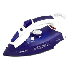 Утюг VITEK VT-1245 DB, 2400Вт, синий/ белый (1141141)