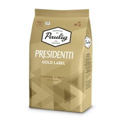 Кофе зерновой PAULIG Presidentti Gold Label, легкая обжарка, 1000 гр [17624] (1448595)