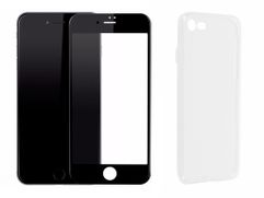Аксессуар Защитное стекло + накладка Innovation для APPLE iPhone 7 / 8 Lux 5D Black 11702 (565661)