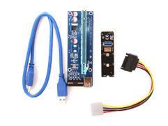 Аксессуар Адаптер Espada M2 to PCI-e x16 4pin USB Riser card M2PCIeKIt01 (516391)