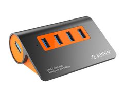 Хаб USB Orico M3H4-G2 5-Ports Orange (843097)
