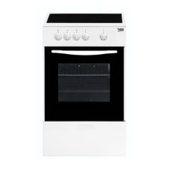 Электрическая плита BEKO FCS47002, стеклокерамика, белый (1035432)