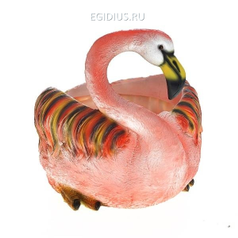 Кашпо декоративное Фламинго, H25 D15 см (25174)