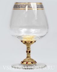 Подарочный бокал для коньяка "Рубин" (художественное литье) (122771)