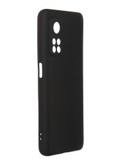 Чехол DF для Xiaomi Mi 10T / 10T Pro с микрофиброй Silicone Black xiOriginal-15 (793461)