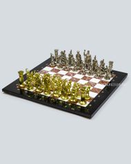 Шахматы подарочные с металлическими фигурами "Лучники" (122319)