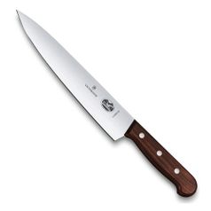 Нож кухонный Victorinox Rosewood (5.2000.22G) стальной разделочный лезв.220мм прямая заточка коричне (1416368)