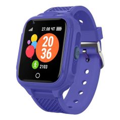 Смарт-часы GEOZON G-Kids 4G Plus, 44мм, 1.4", синий / синий [g-w14dblu] (1433938)