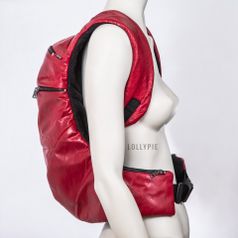 Рюкзак кожаный красный (114002715)